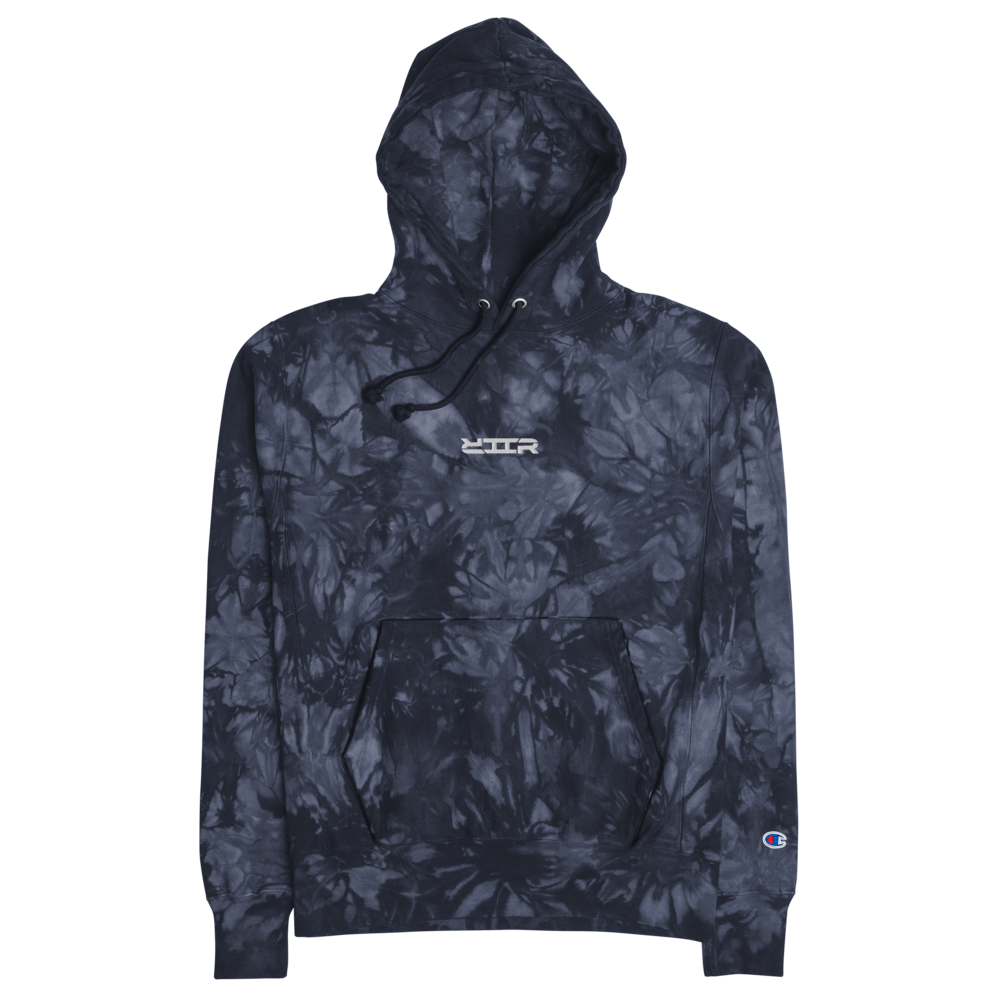 logo tie-dye hoodie