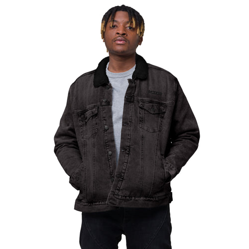 Denim sherpa jacket